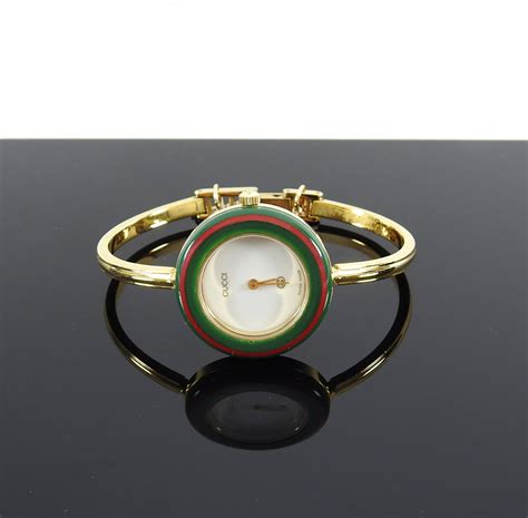 gucci watch interchangeable bands|vintage interchangeable Gucci watch.